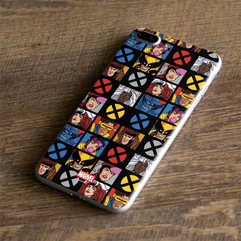 Marvel X-Men Pattern iPhone 8 Plus Skin